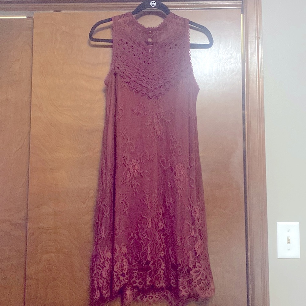 Maurices Burgundy/Maroon Lace Dress